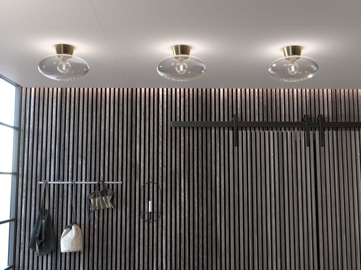 Bullo plafond XL klart glas Ø38 cm - Messing - Belid