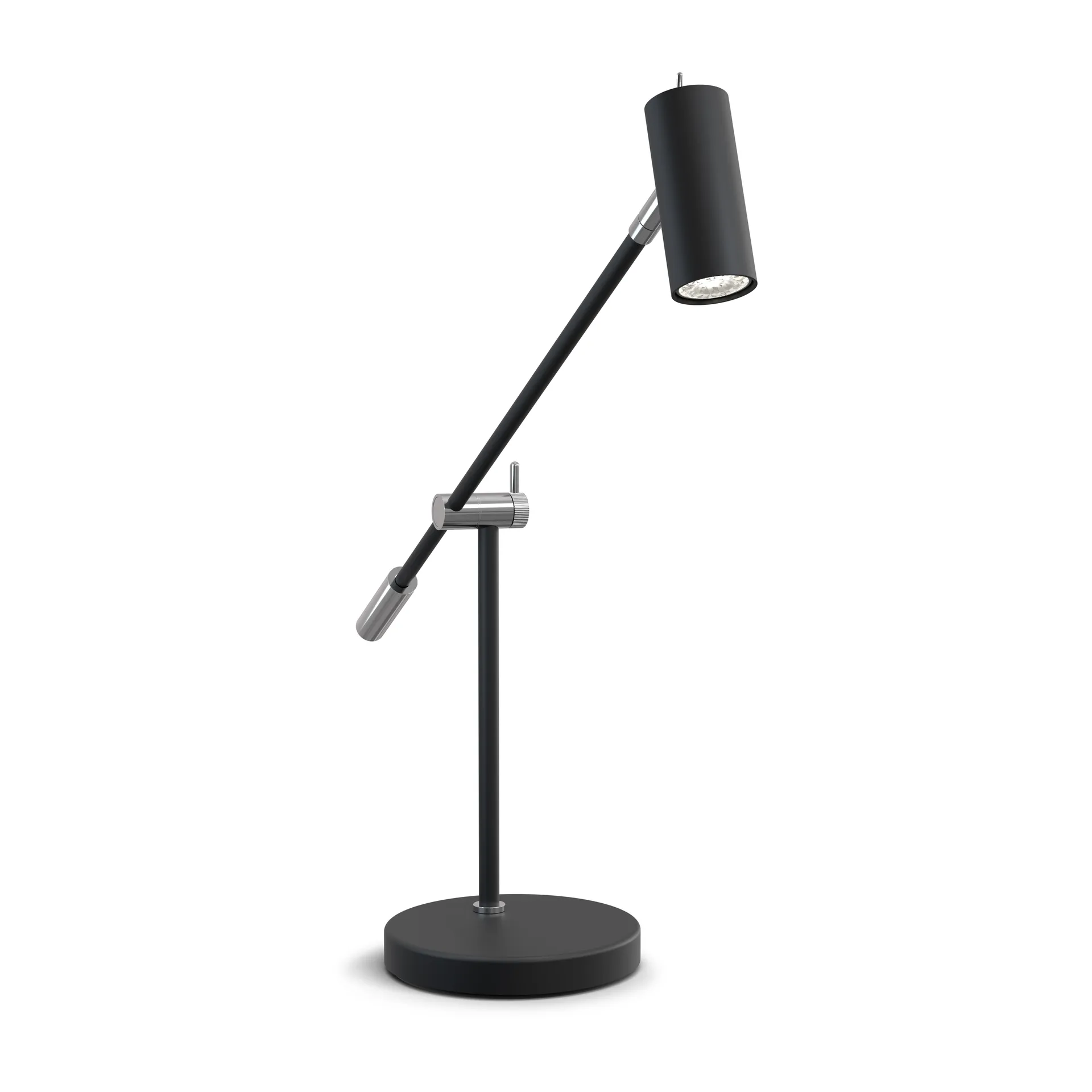 Cato bordlampe 48,5 cm, Matsort-sølv Belid