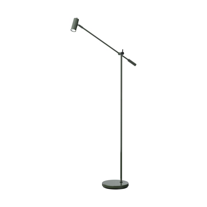 Cato gulvlampe 134 cm - Blank skovgrøn-matsort - Belid