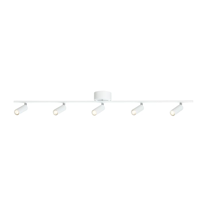 Cato Slim spotlightskinne 5:a, Mat hvid/LED Belid