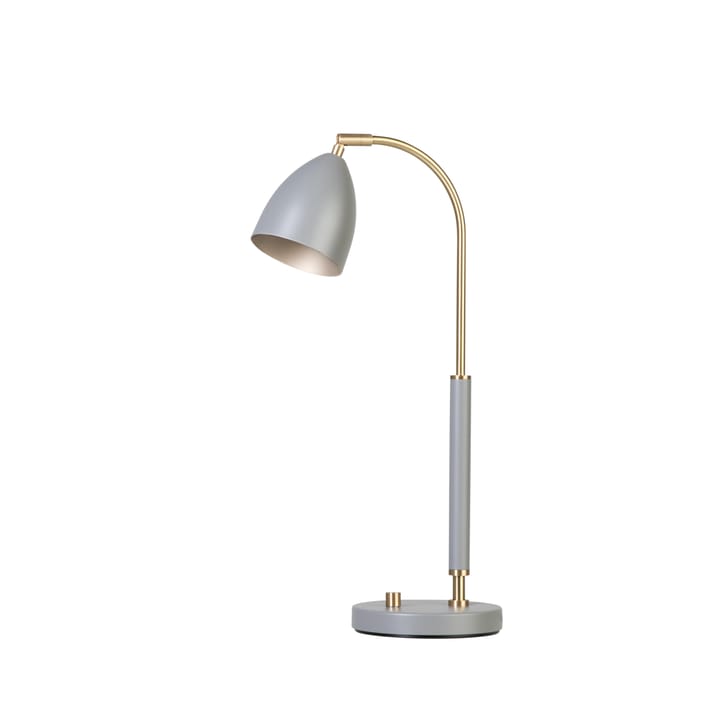 Deluxe bordlampe - varm grå, messing - Belid