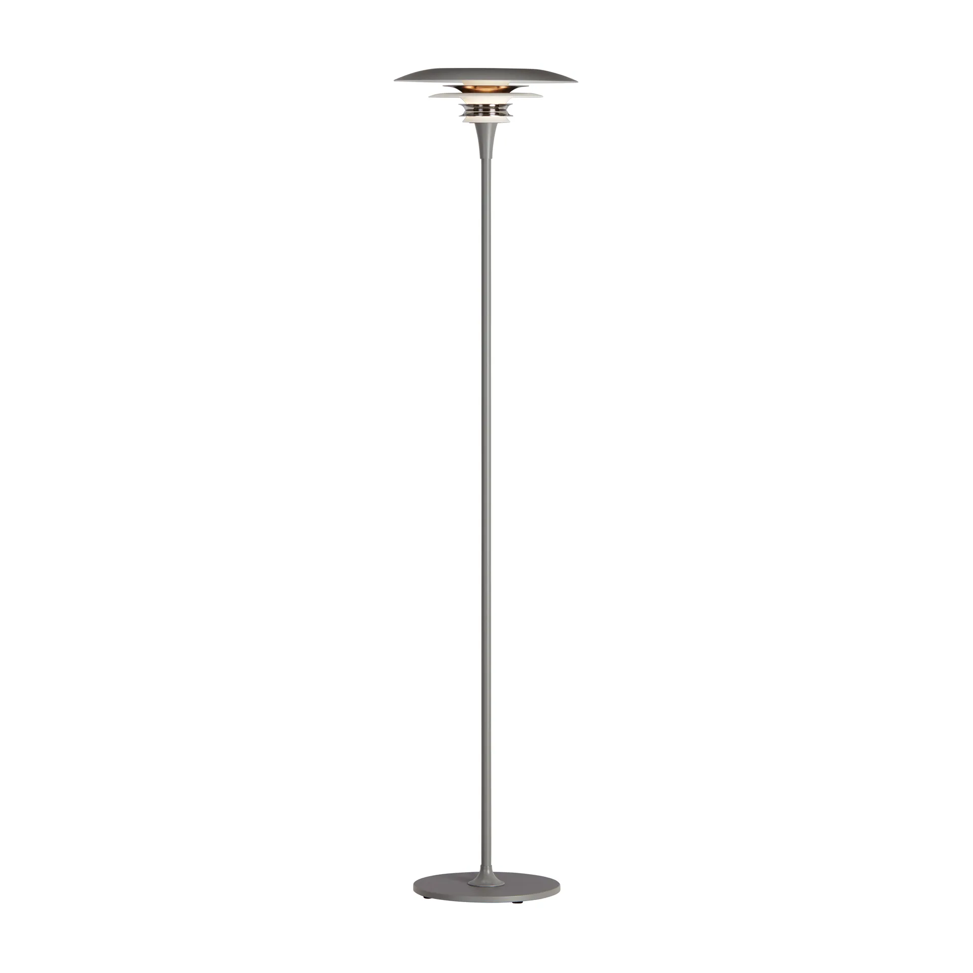 Diablo gulvlampe Ø30 cm, Grå/Blanksort Belid