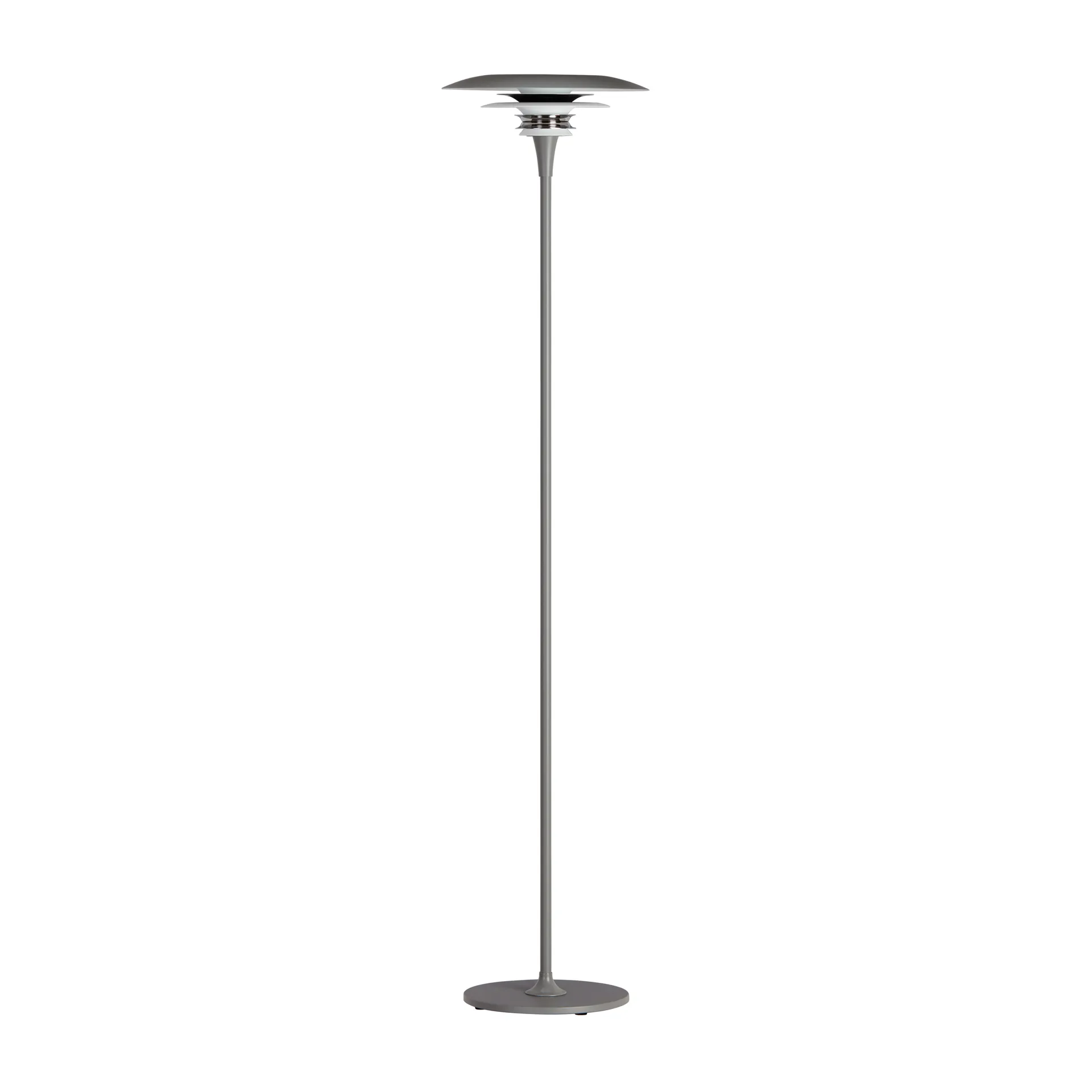 Diablo gulvlampe Ø30 cm, Grå/Blanksort Belid