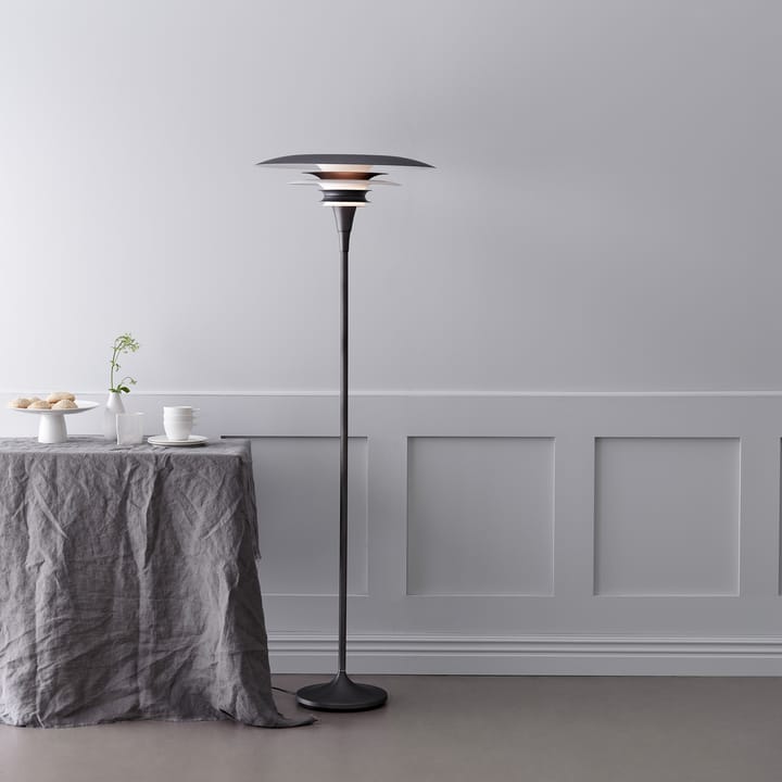 Diablo gulvlampe Ø30 cm, Matsort/Blankrød Belid