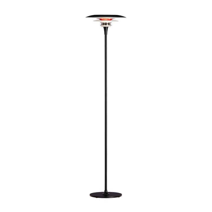 Diablo gulvlampe Ø30 cm - Matsort/Blankrød - Belid