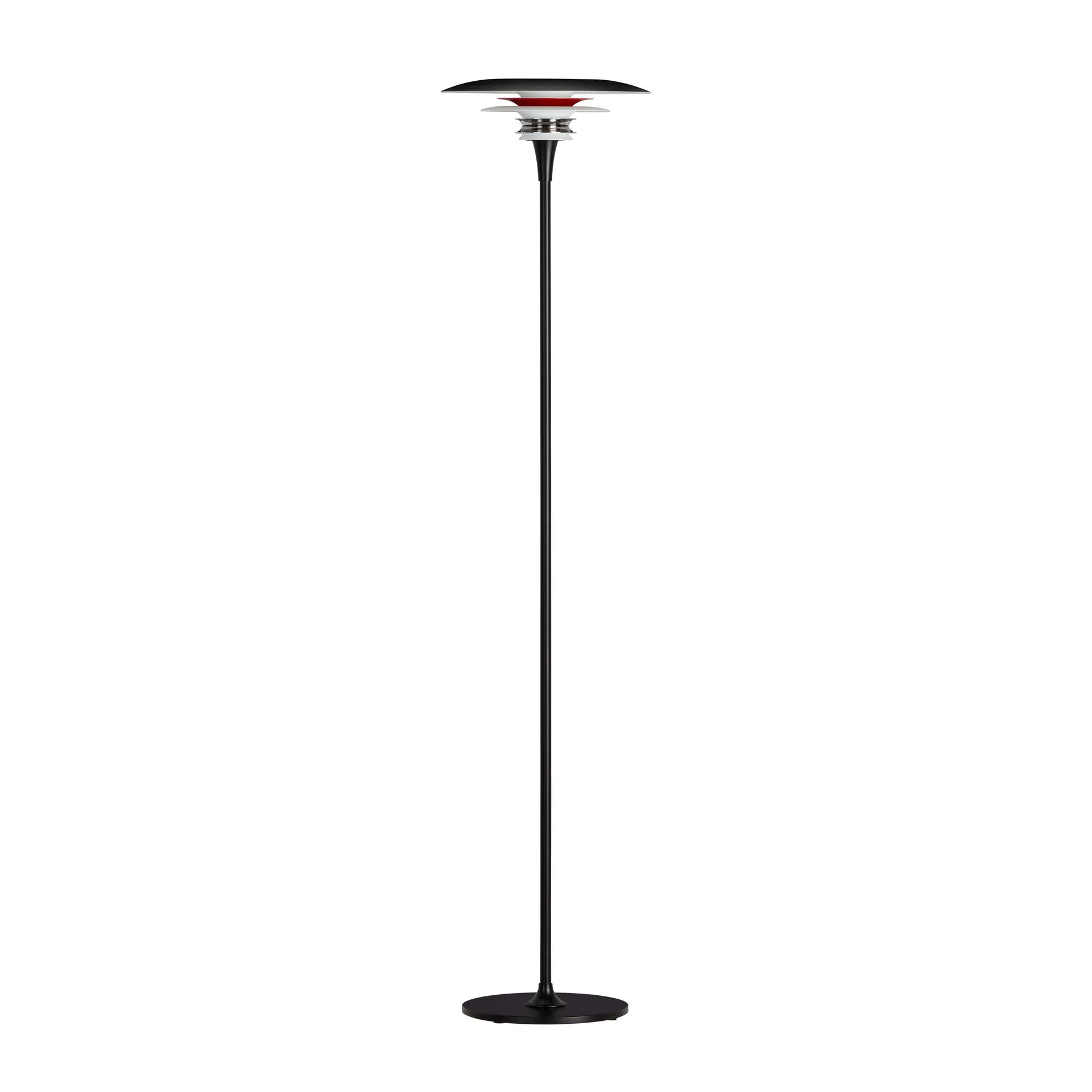 Diablo gulvlampe Ø30 cm, Matsort/Blankrød Belid
