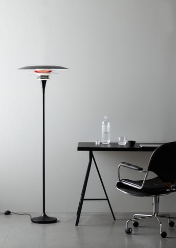 Diablo gulvlampe Ø50 cm - Matsort/Blankrød  - Belid