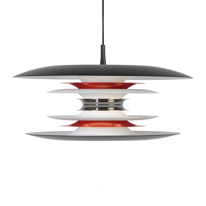 Diablo loftlampe Ø50cm - Matsort/Blankrød - Belid