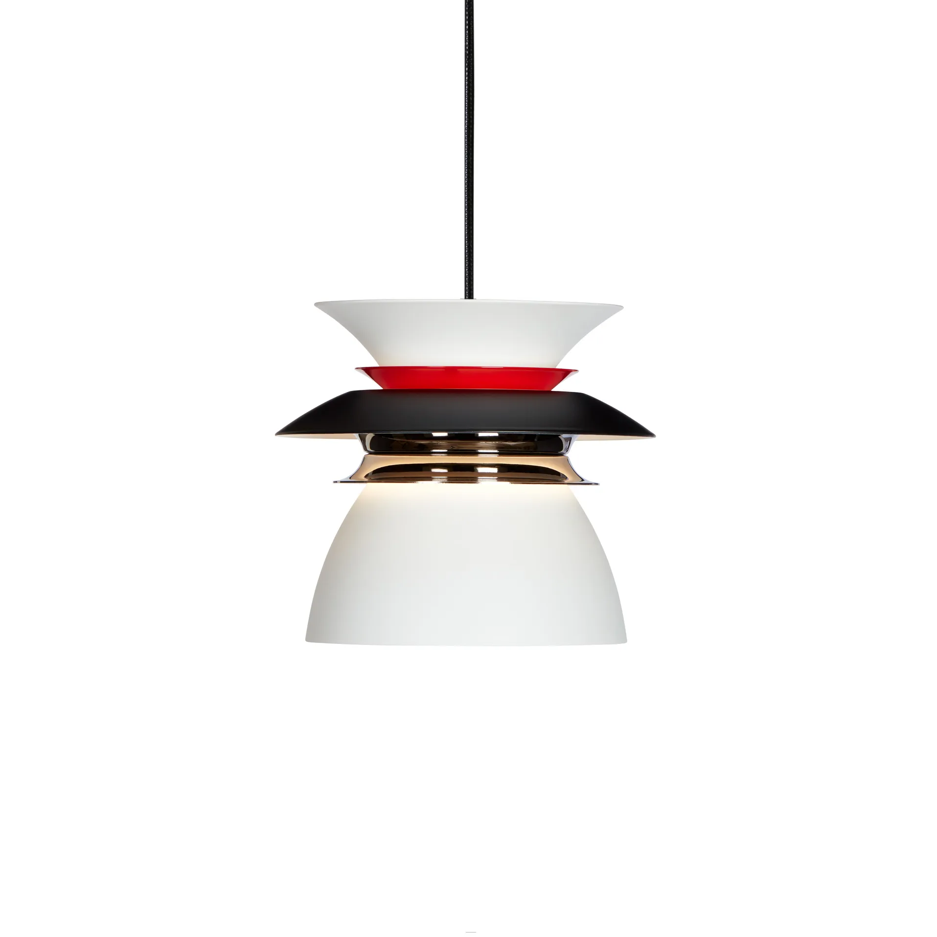 Diablo loftslampe Ø16,5 cm, Matsort/Blankrød Belid