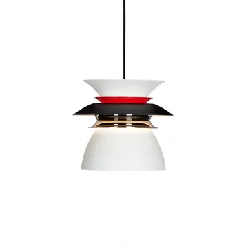 Diablo loftslampe Ø16,5 cm - Matsort/Blankrød - Belid
