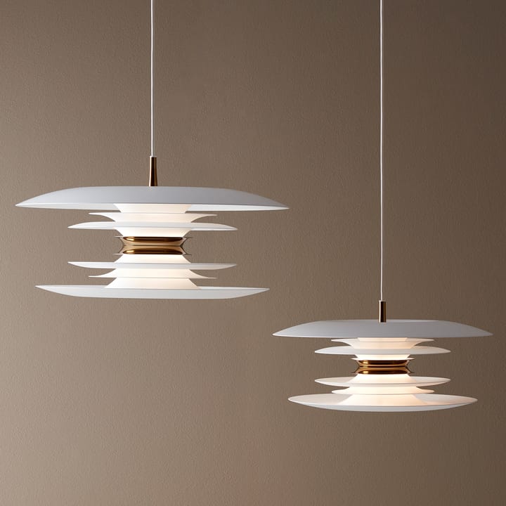 Diablo loftslampe Ø40 cm, Hvid/Messing Belid