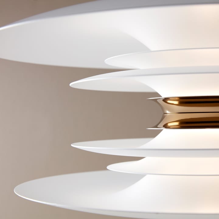 Diablo loftslampe Ø40 cm, Hvid/Messing Belid
