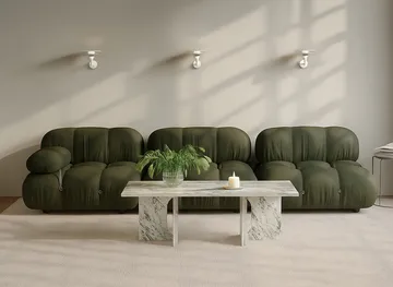 Diablo væglampe Ø20 cm - Mat hvid-krom - Belid