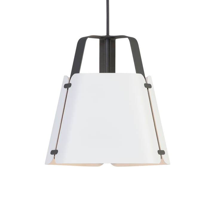 Fold pendel Ø27 cm - Antracit/Hvid struktur - Belid