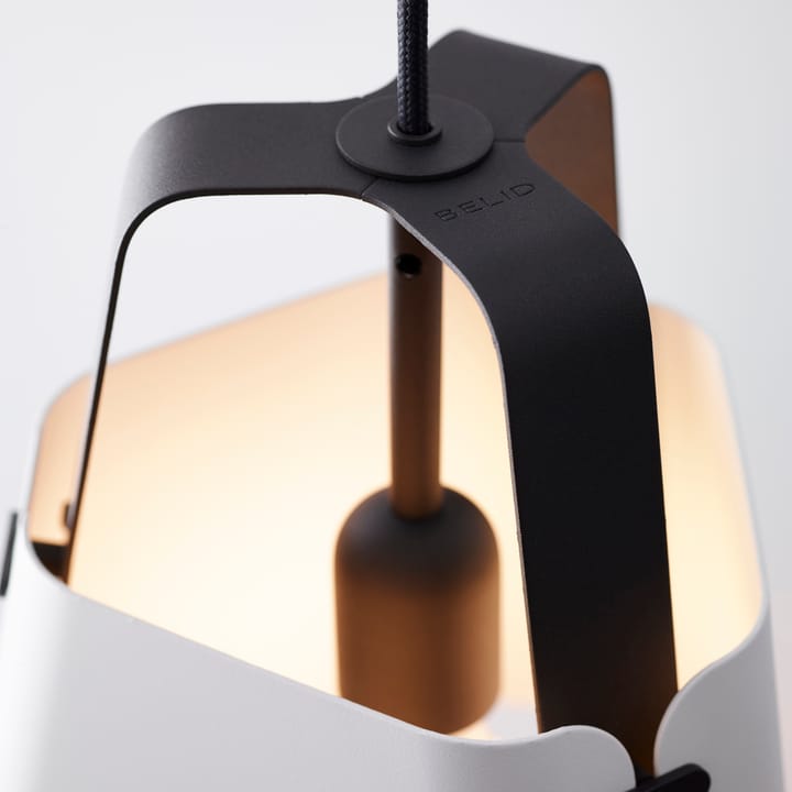 Fold pendel Ø27 cm - Antracit/Hvid struktur - Belid