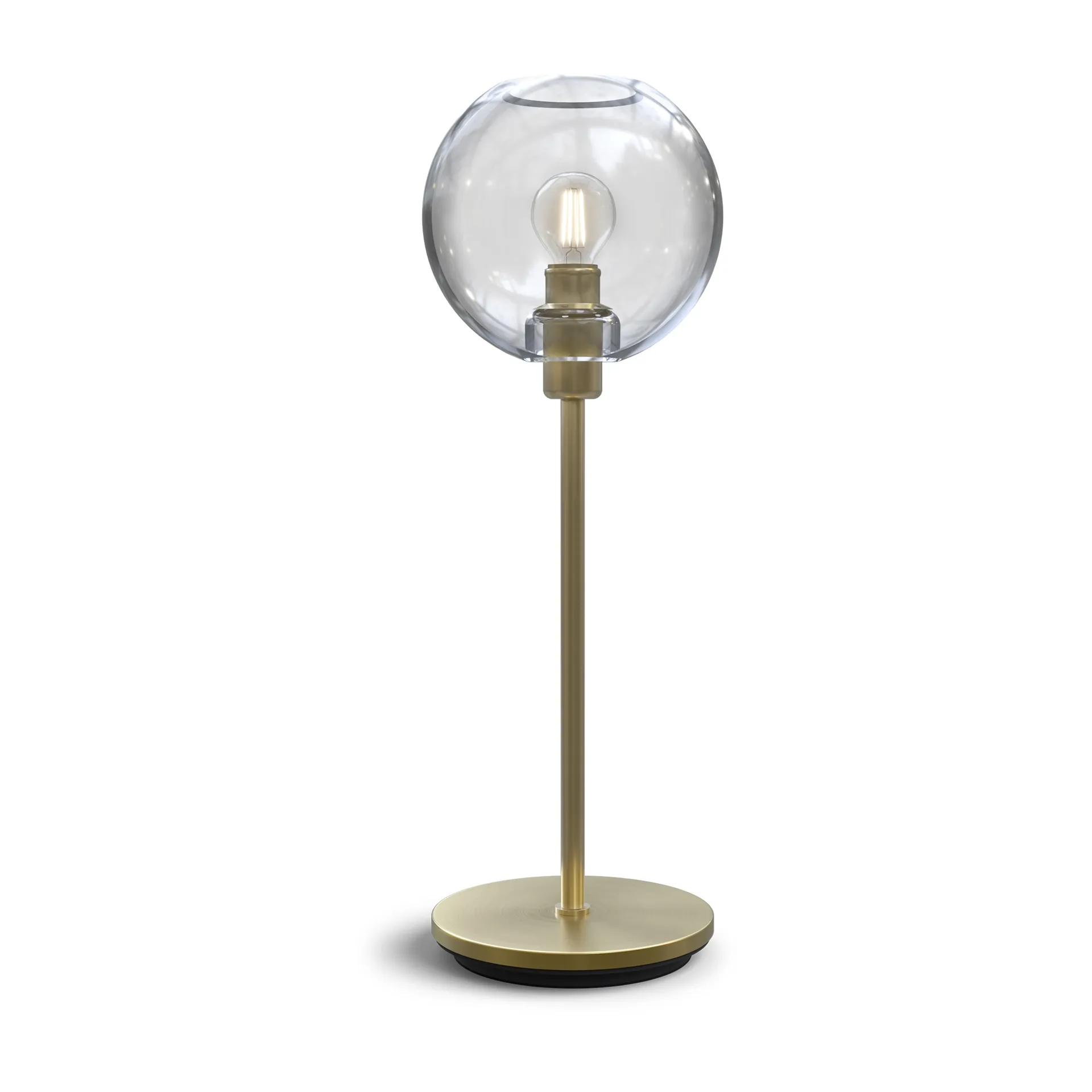 Gloria bordlampe 46 cm, Messing/Klar Belid