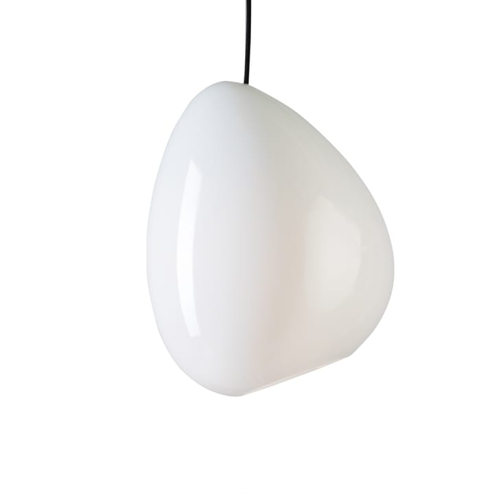 Ocean loftslampe opalglas - Sort tekstilledning - Belid