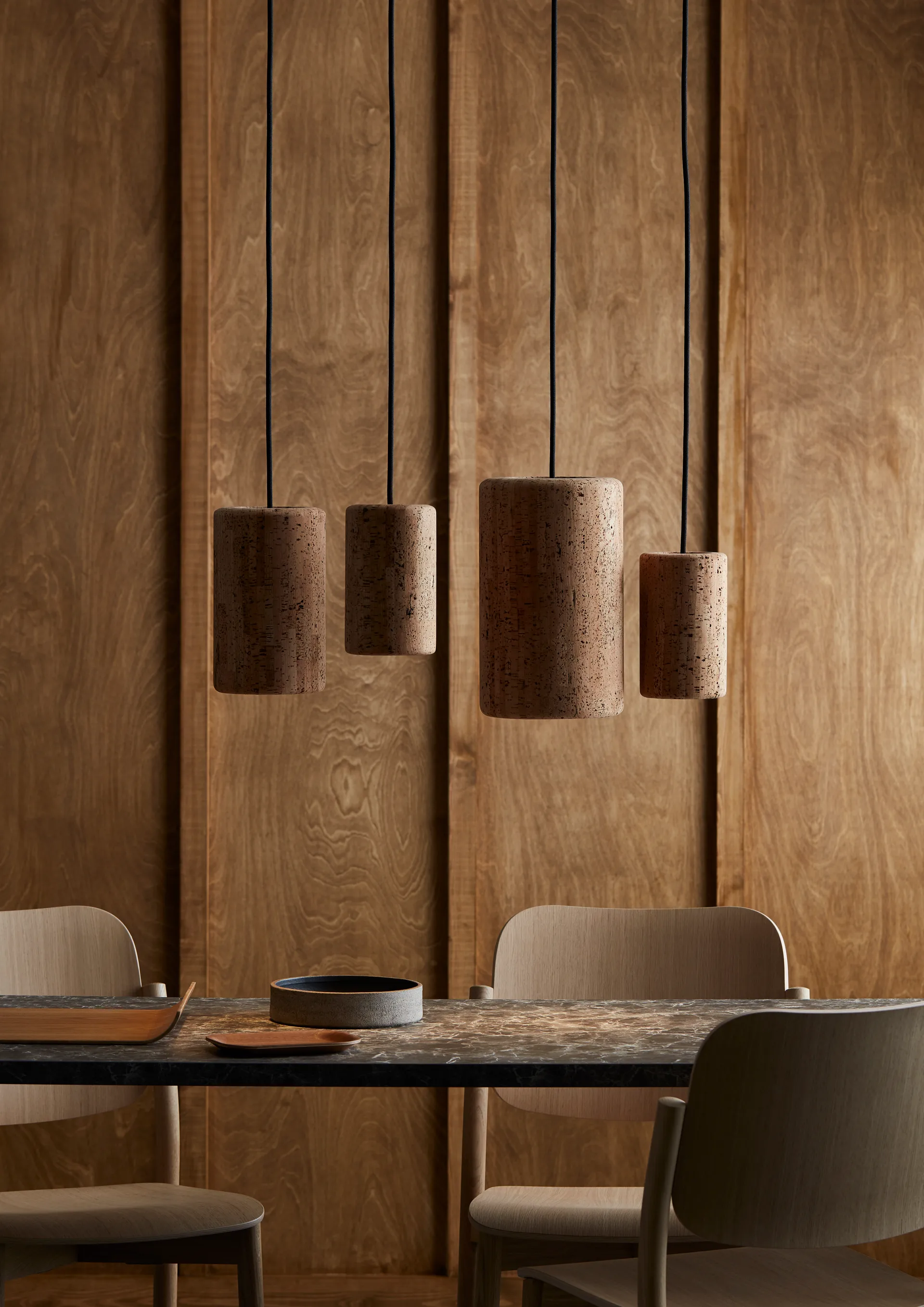 Porto pendel L, Sort/Kork Belid