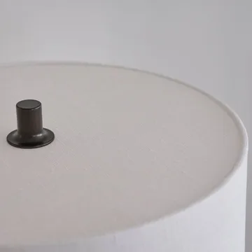 Soft bordlampe - Linned hvid-metallic bronze, Ø34x64 cm - Belid