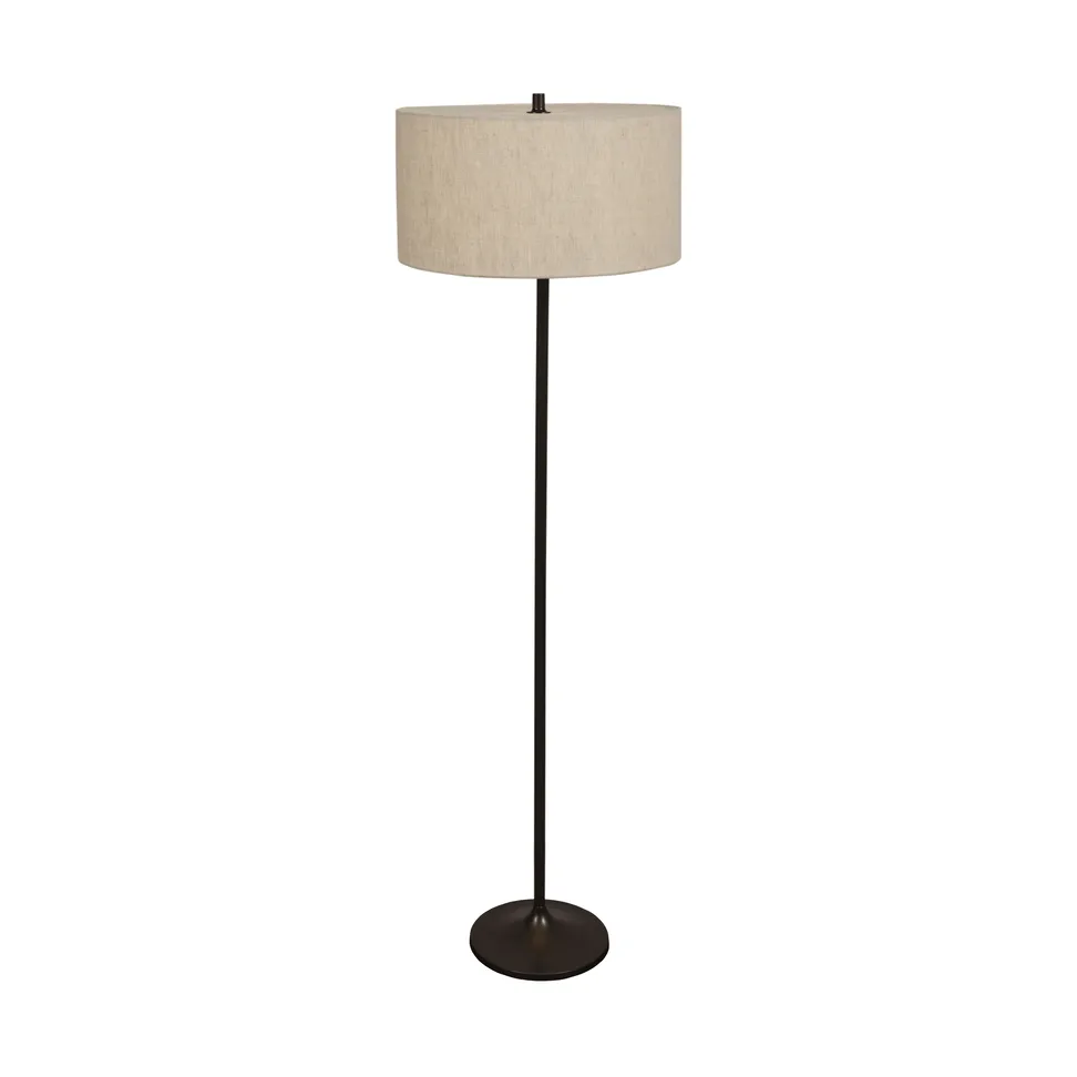 Soft gulvlampe, Linned naturel-metallic bronze, Ø44x149,5 cm Belid