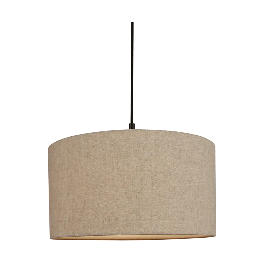 Soft pendel Ø40 cm, Linned natur-metallic bronze, Ø44 cm Belid