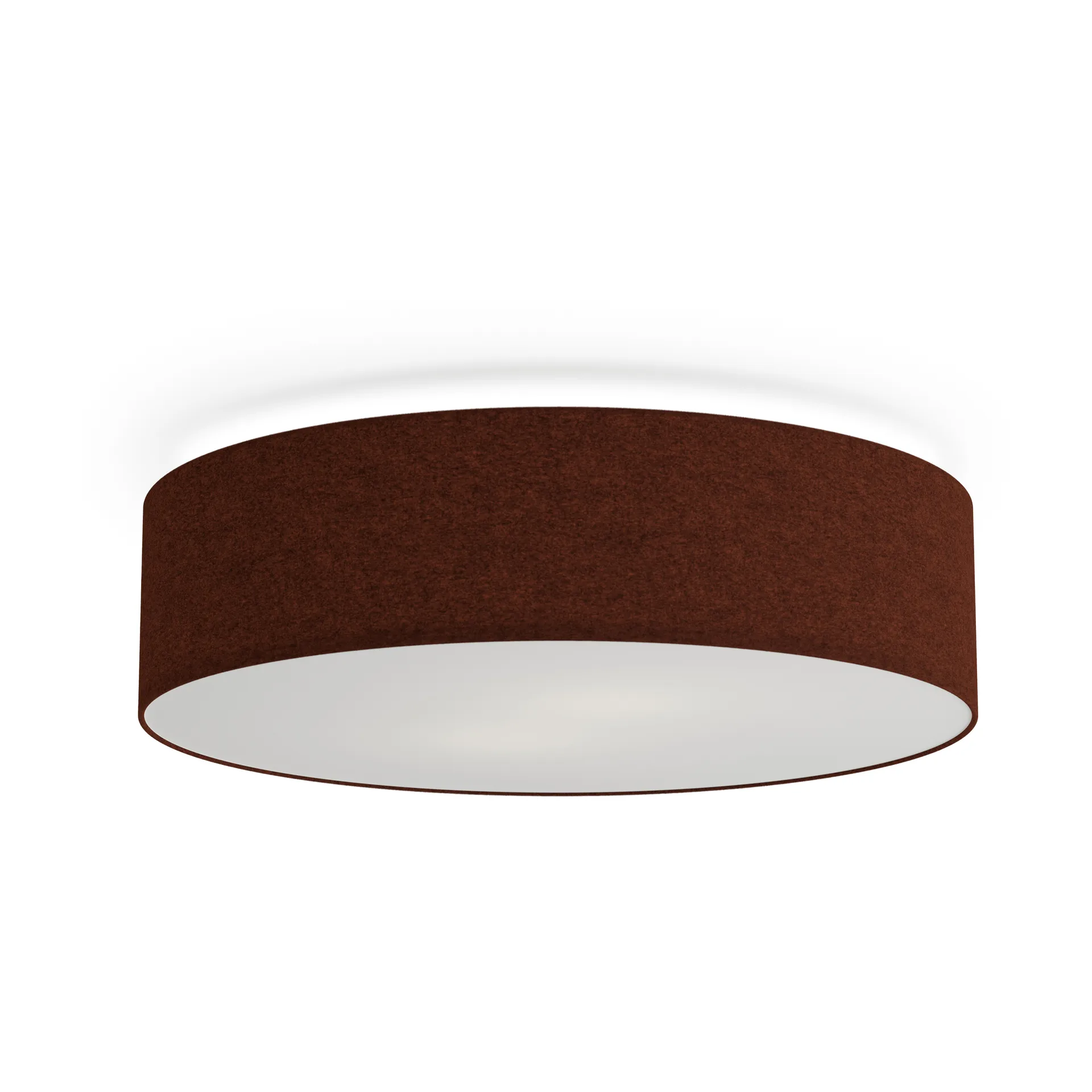 Soft plafond Ø44 cm, Rustrød uld Belid