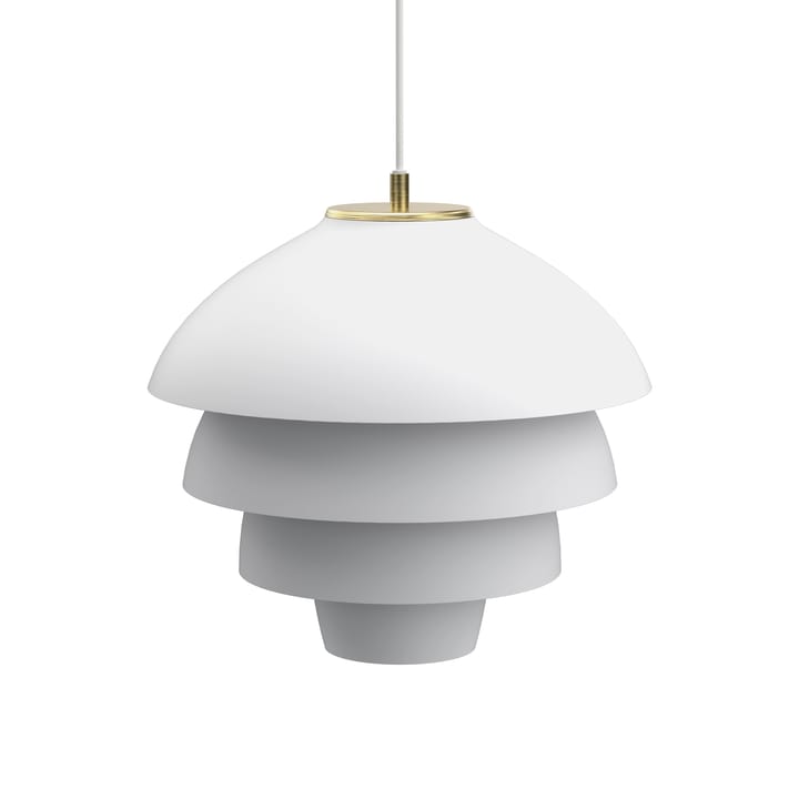Valencia pendel Ø42 cm - Mat hvid-messing - Belid