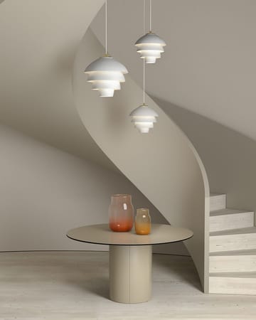 Valencia pendel Ø42 cm - Mat hvid-messing - Belid