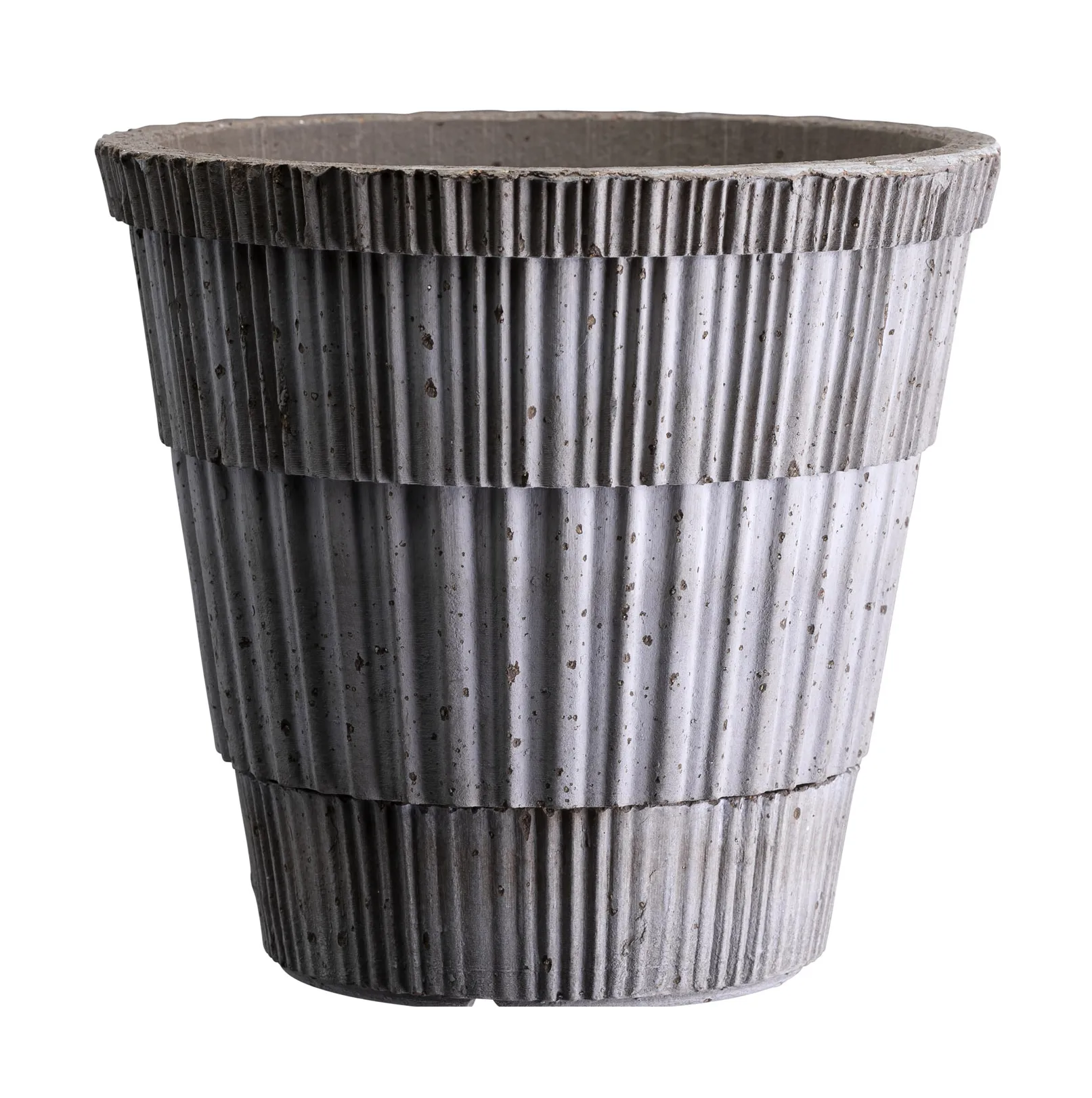 Atlas raw krukke, Grey, Ø18 cm Bergs Potter