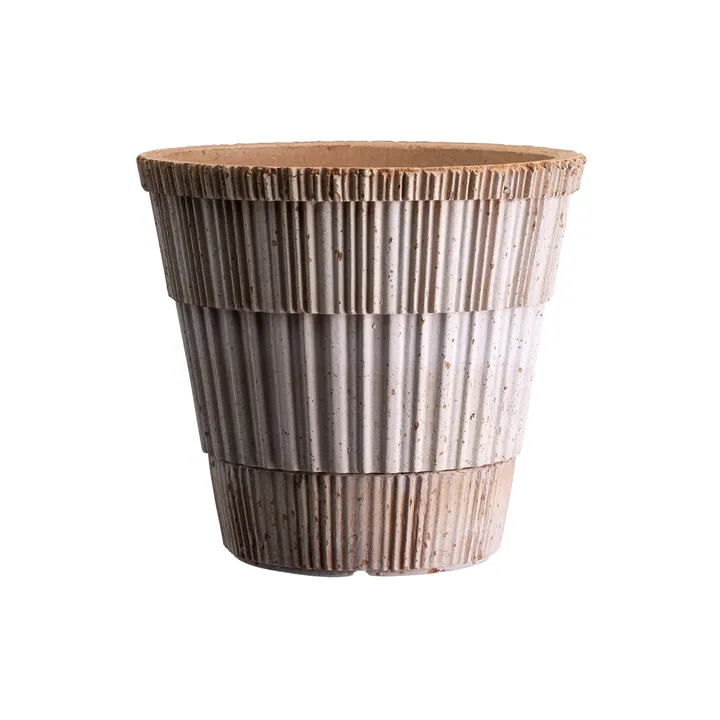 Atlas raw krukke med fad - Rosa, Ø14 cm - Bergs Potter