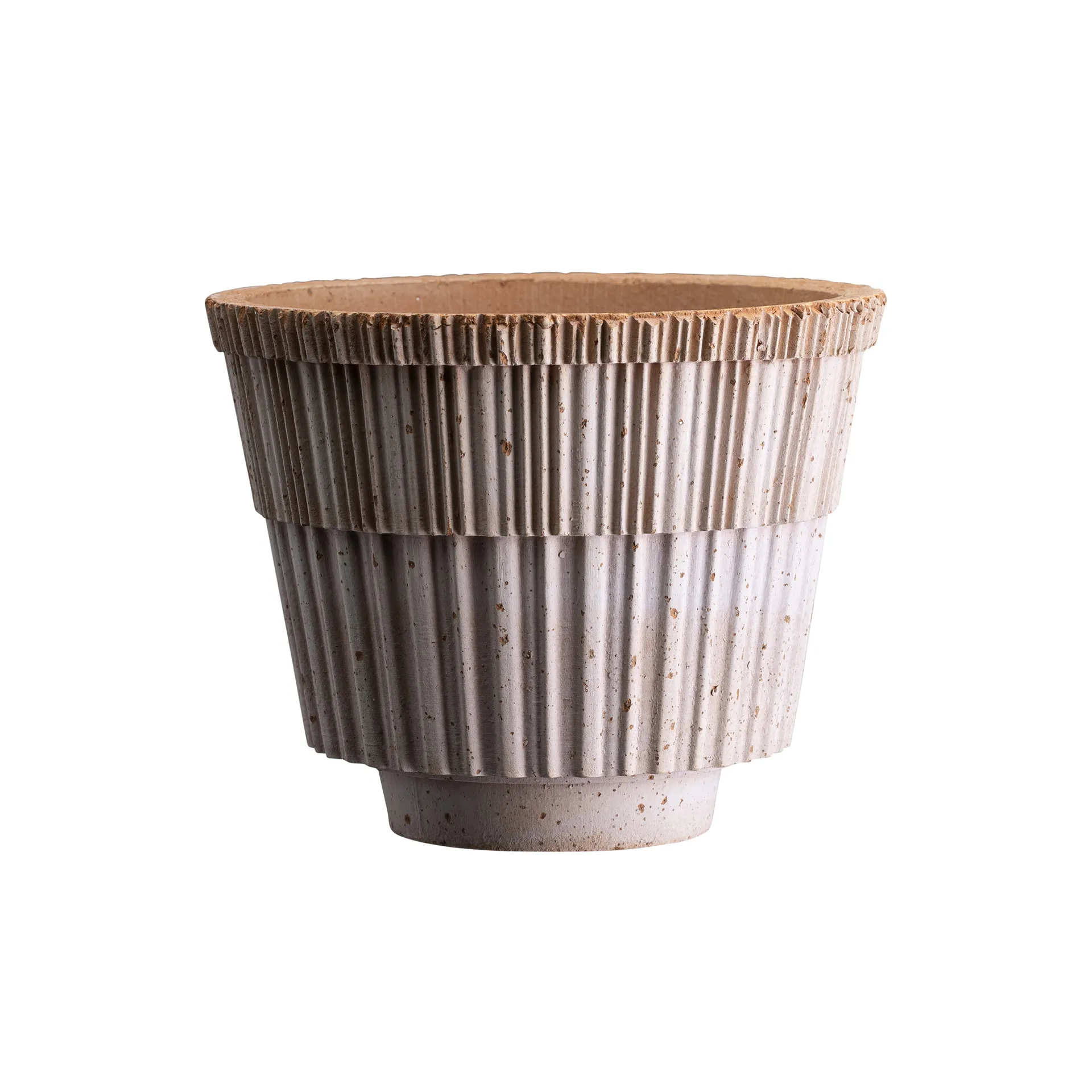 Atlas raw krukke med fad, Rosa, Ø14 cm Bergs Potter