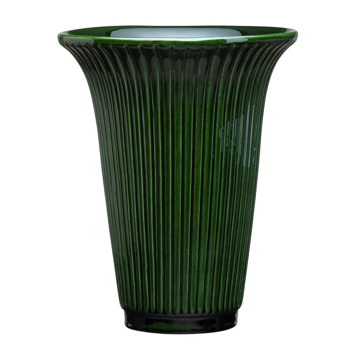 Daisy vase glaseret Ø20 cm - Grøn - Bergs Potter