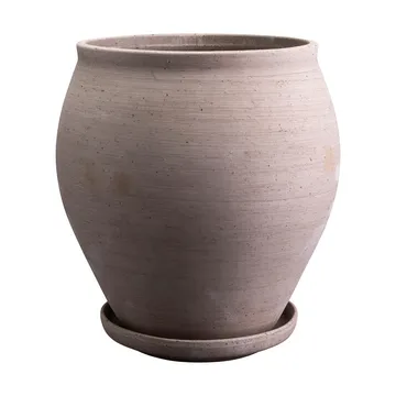 Delphi krukke med underskål 2 dele - Grey, Ø26 cm - Bergs Potter
