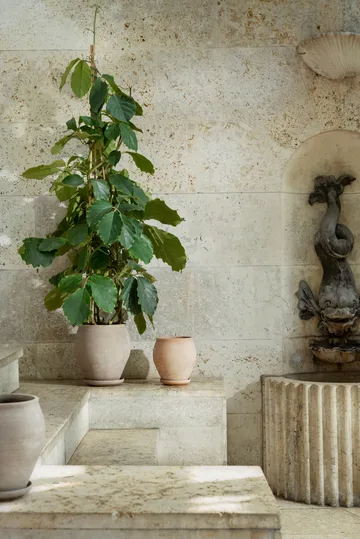 Delphi krukke med underskål 2 dele - Grey, Ø26 cm - Bergs Potter