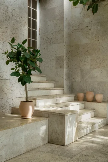 Delphi krukke med underskål 2 dele - Lyserød, Ø26 cm - Bergs Potter