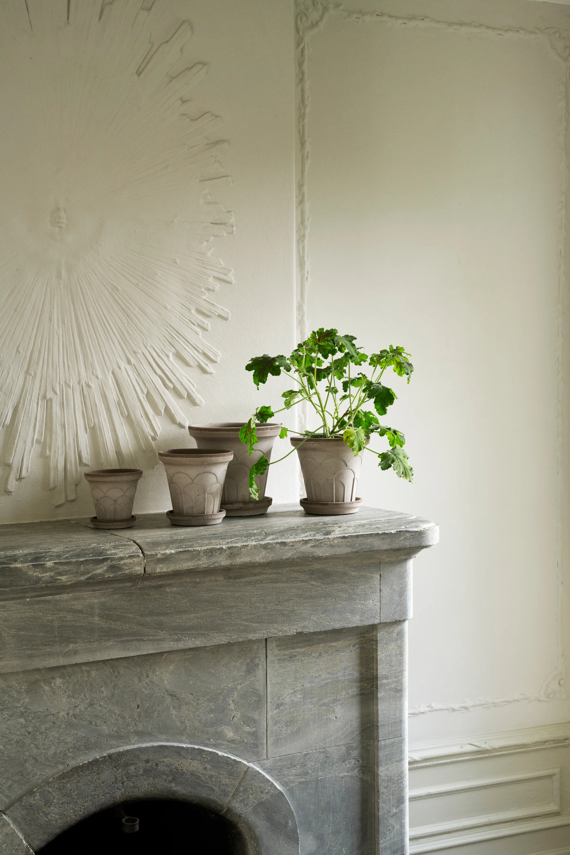 Fleur krukke med underskål 2 dele, Grey, Ø16 cm Bergs Potter