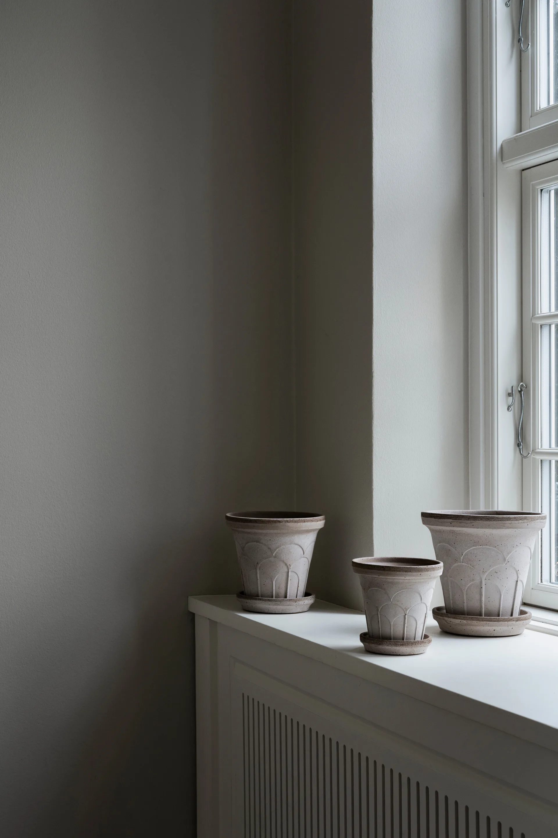 Fleur krukke med underskål 2 dele, Grey, Ø18 cm Bergs Potter