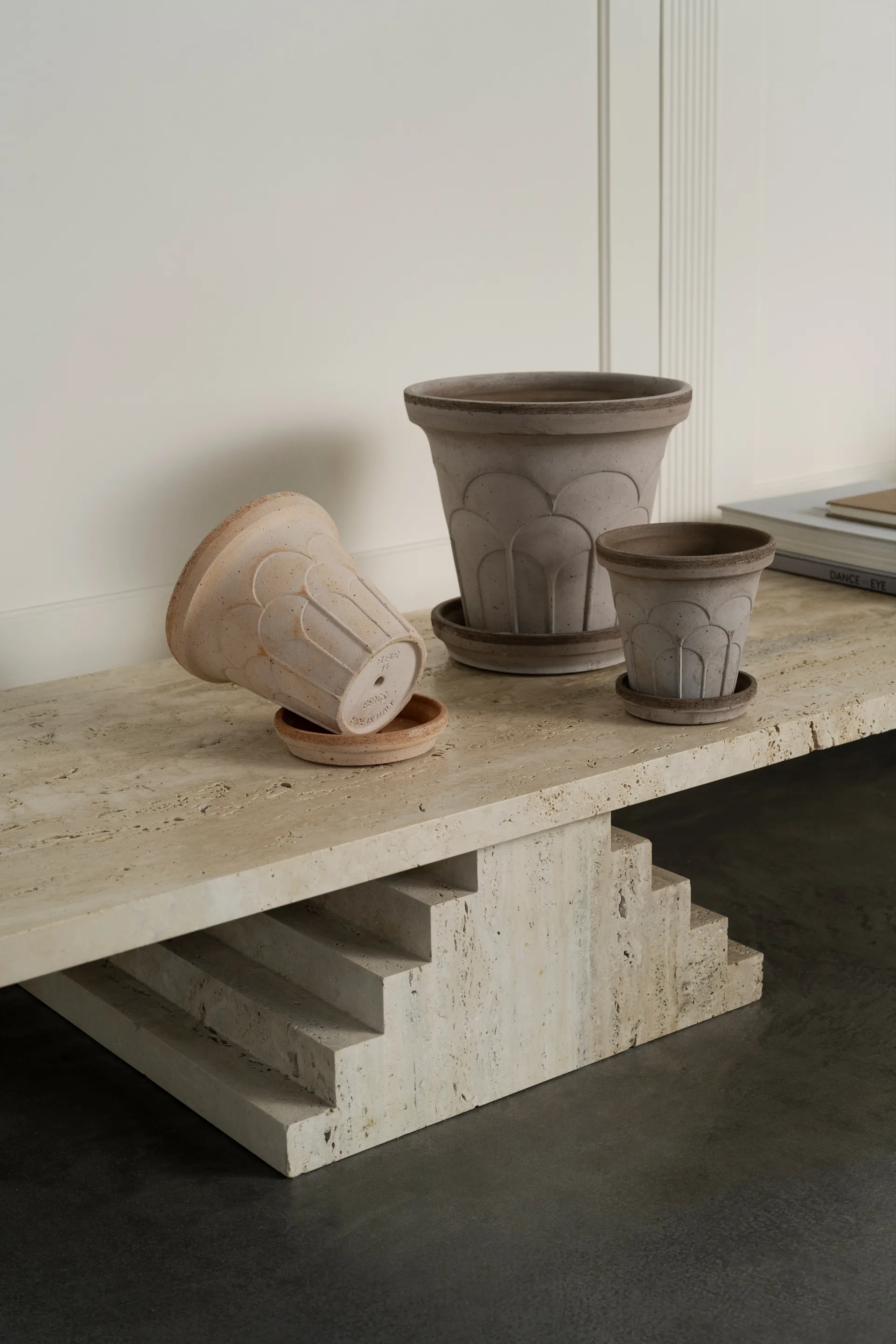 Fleur krukke med underskål 2 dele, Grey, Ø21 cm Bergs Potter