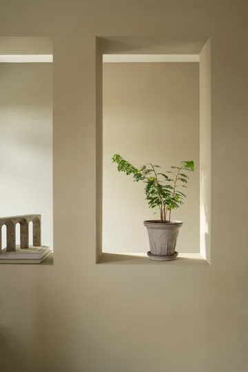 Fleur krukke med underskål 2 dele - Grey, Ø21 cm - Bergs Potter