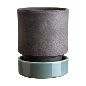Hoff krukke - Ø14 cm, Raw Grey-Misty Blue - Bergs Potter