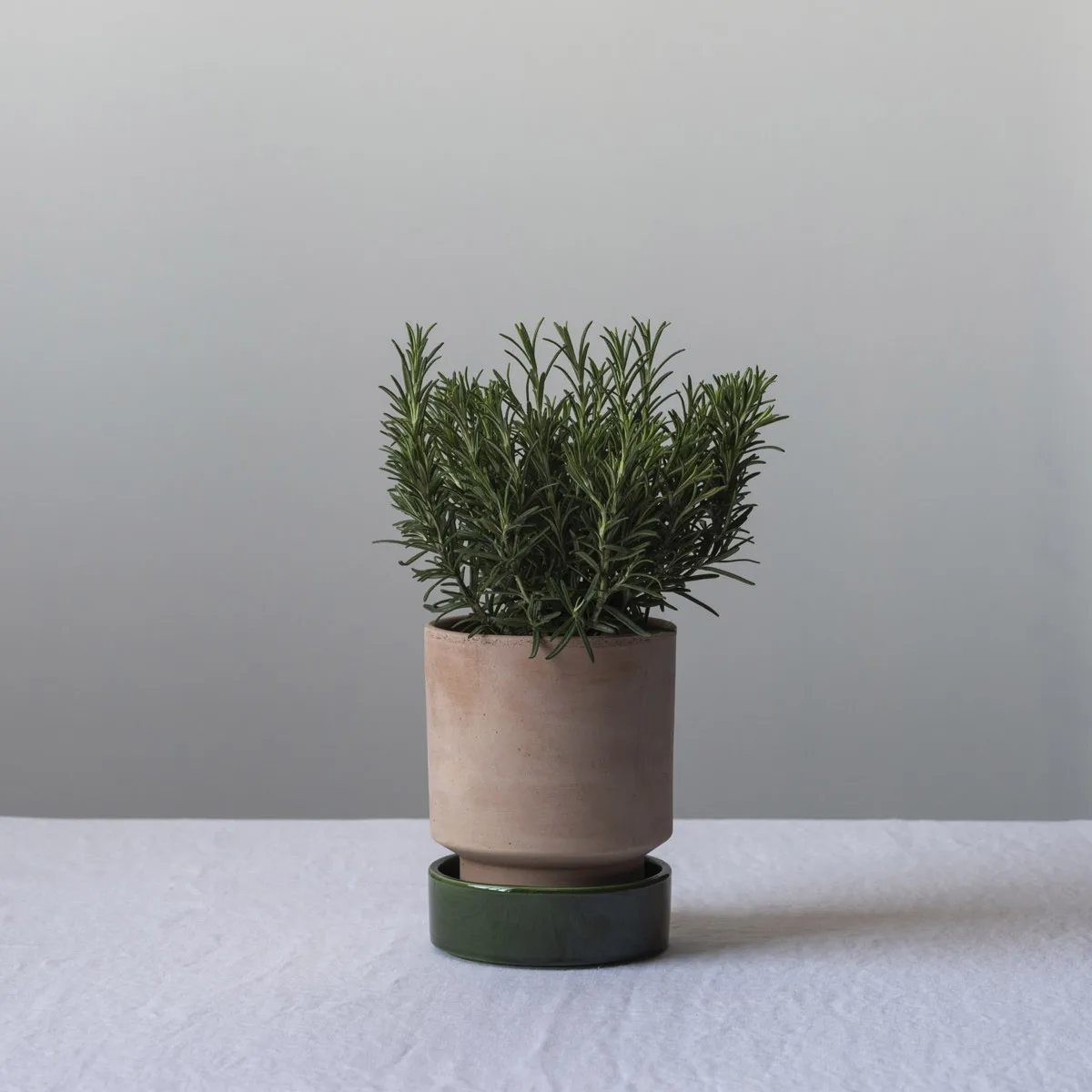 Hoff krukke, Ø14 cm, Raw Rosa-Emerald Green Bergs Potter