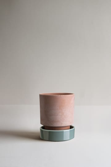 Hoff krukke - Ø14 cm, Raw Rosa-Misty Blue - Bergs Potter
