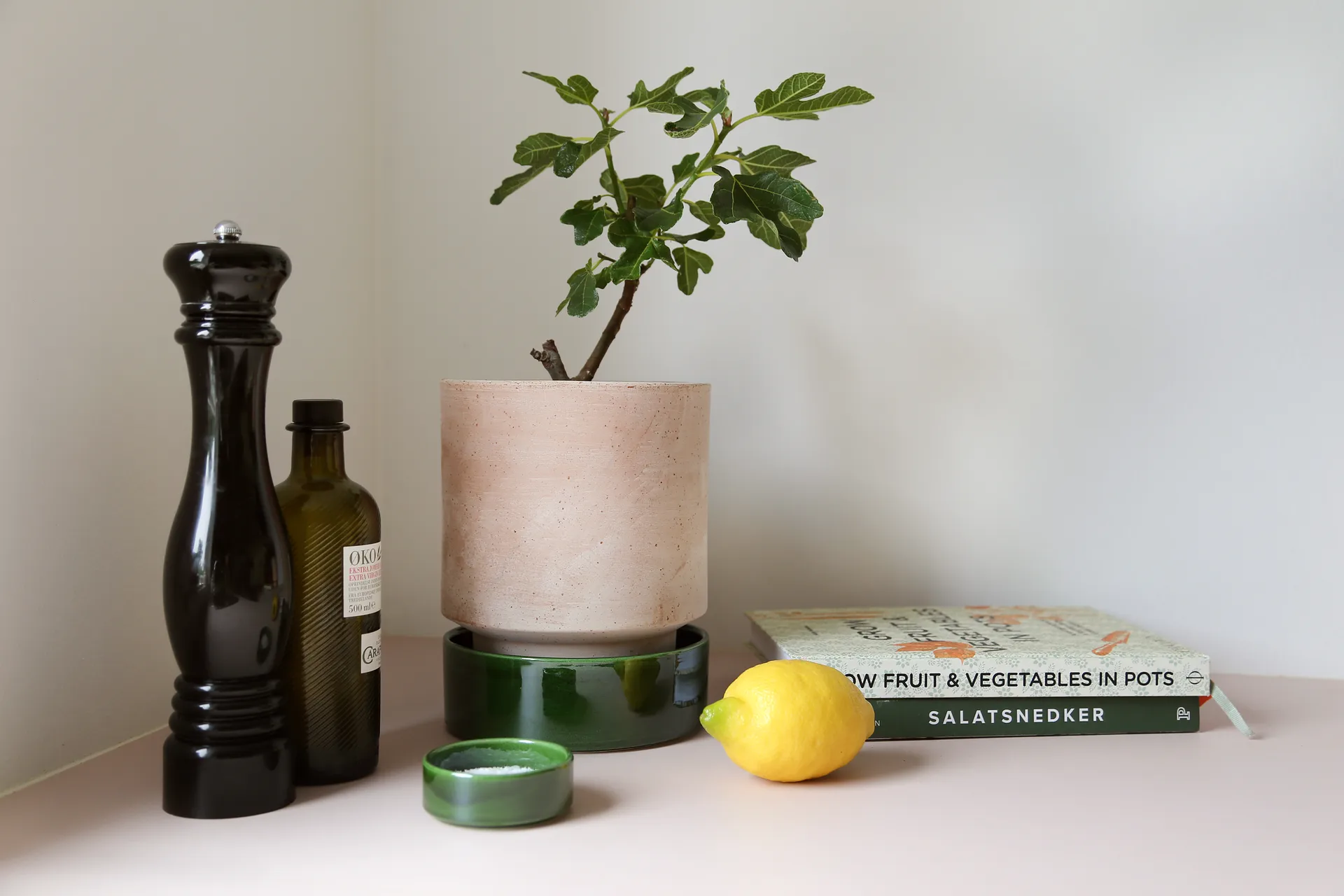 Hoff krukke, Ø14 cm, Raw Rosa-Misty Blue Bergs Potter