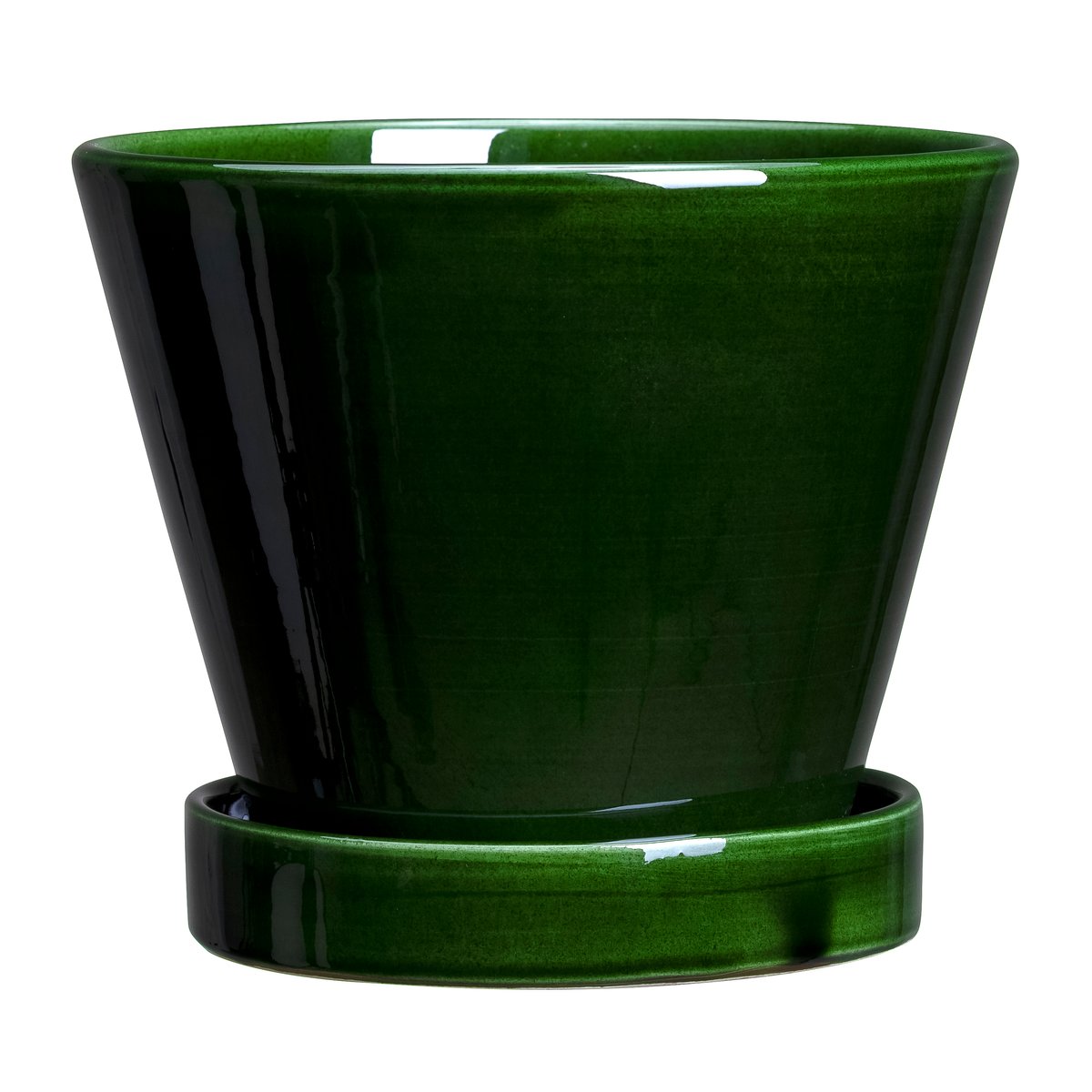 Bergs Potter Julie krukke glaseret Ø11 cm Green emerald