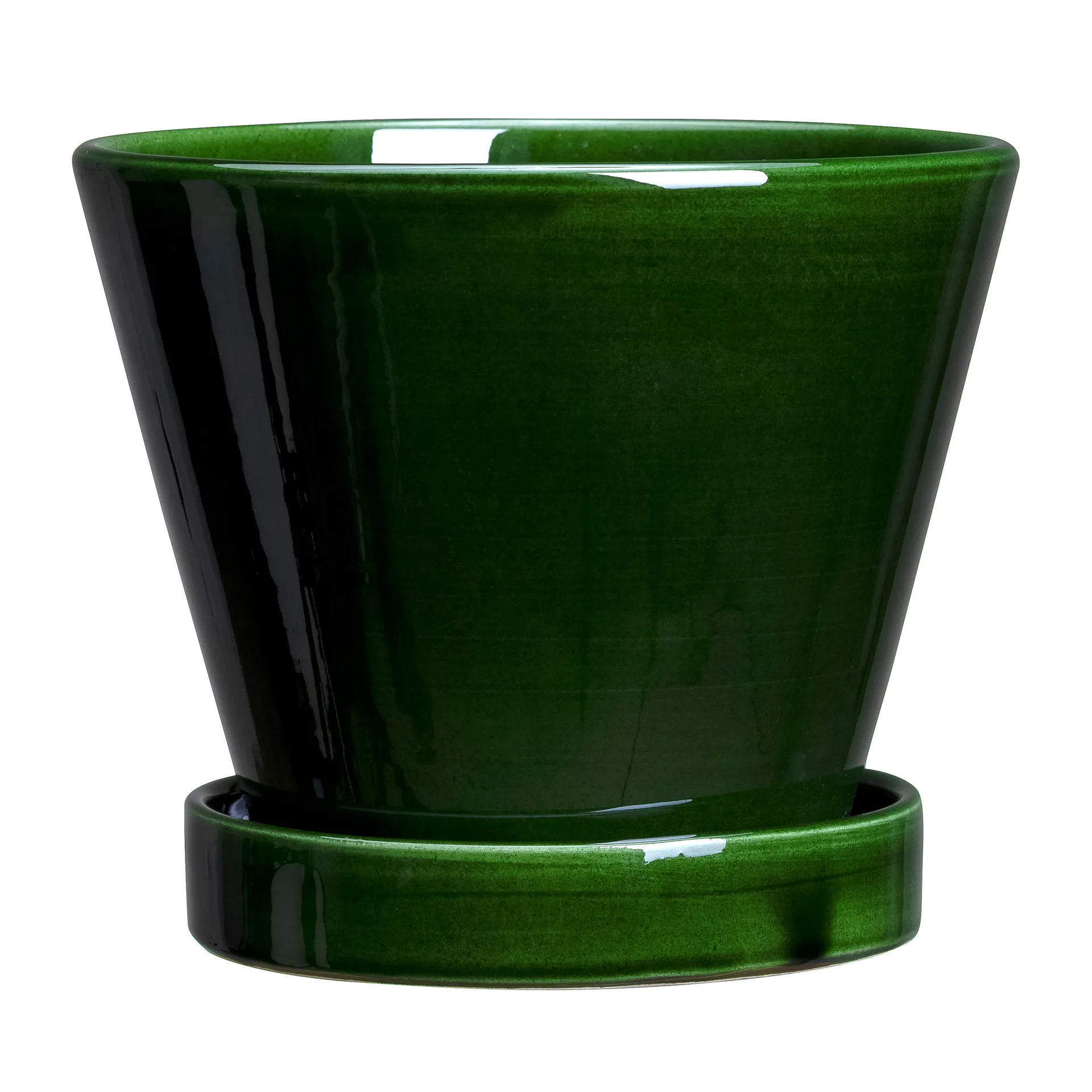 Julie krukke glaseret Ø17 cm, Green emerald Bergs Potter
