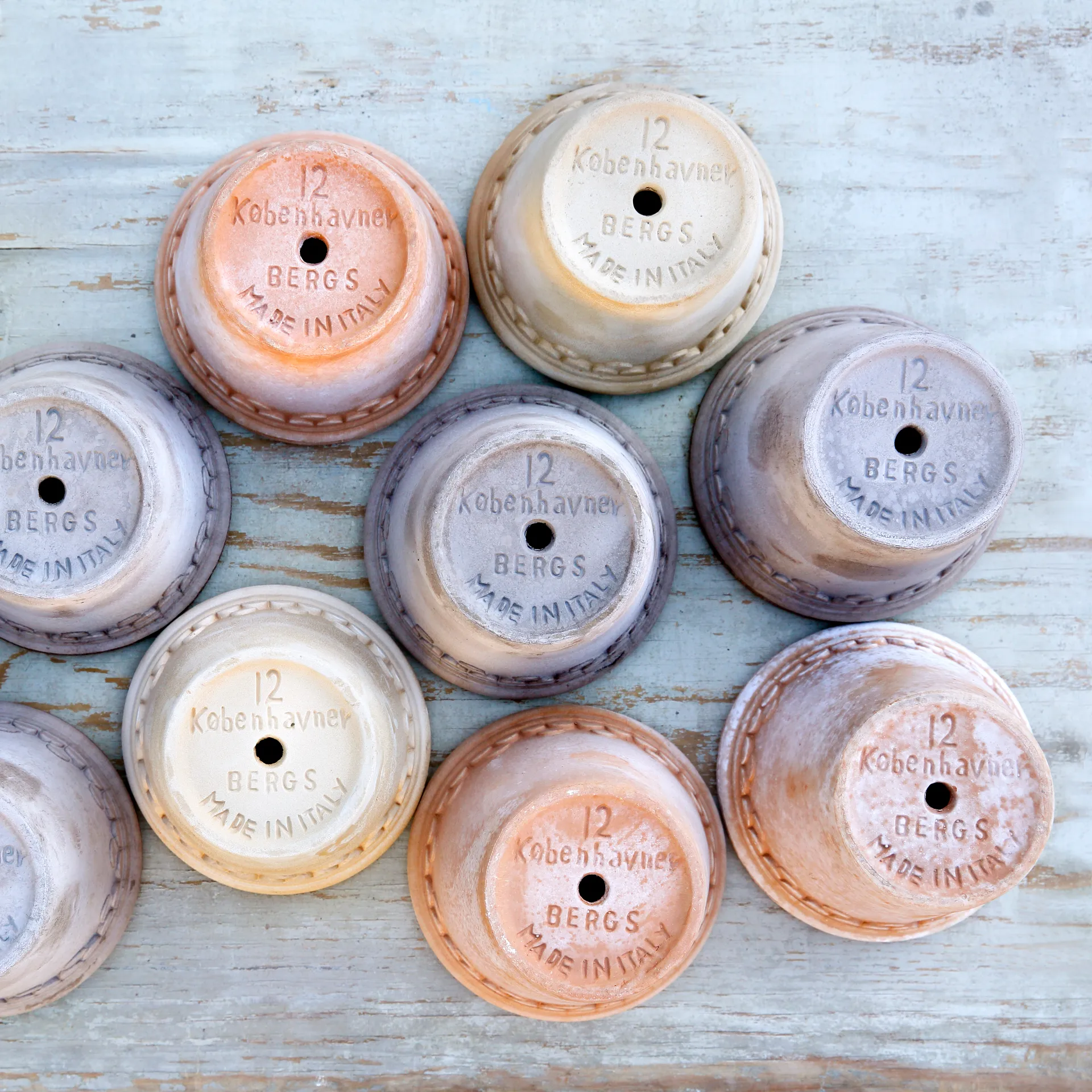 Københavner blomsterkrukke Ø10 cm, Grå Bergs Potter