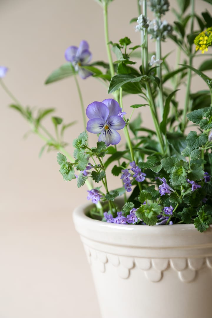 Københavner blomsterkrukke glaseret Ø18 cm - Sand Stone - Bergs Potter