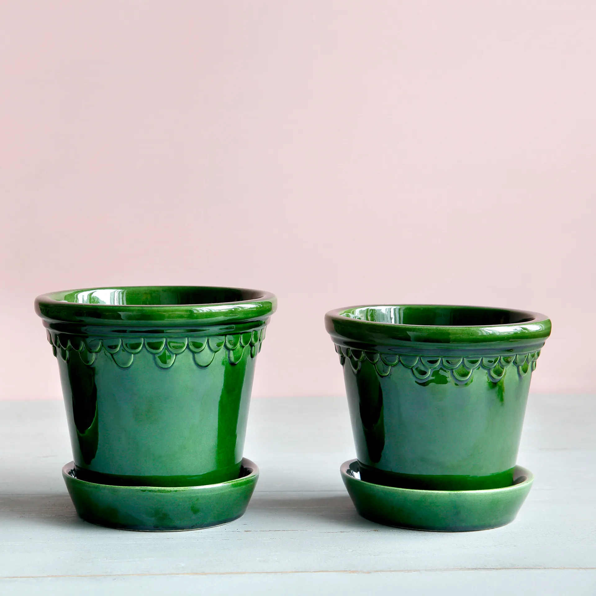 Københavner krukke glaseret, Grøn, Ø16 cm Bergs Potter