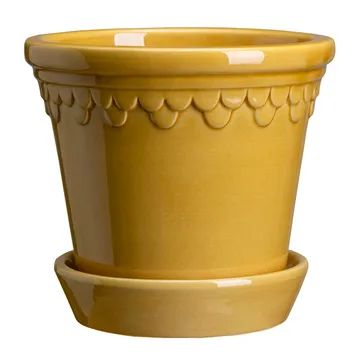 Københavner krukke glaseret - Gul, Ø16 cm - Bergs Potter