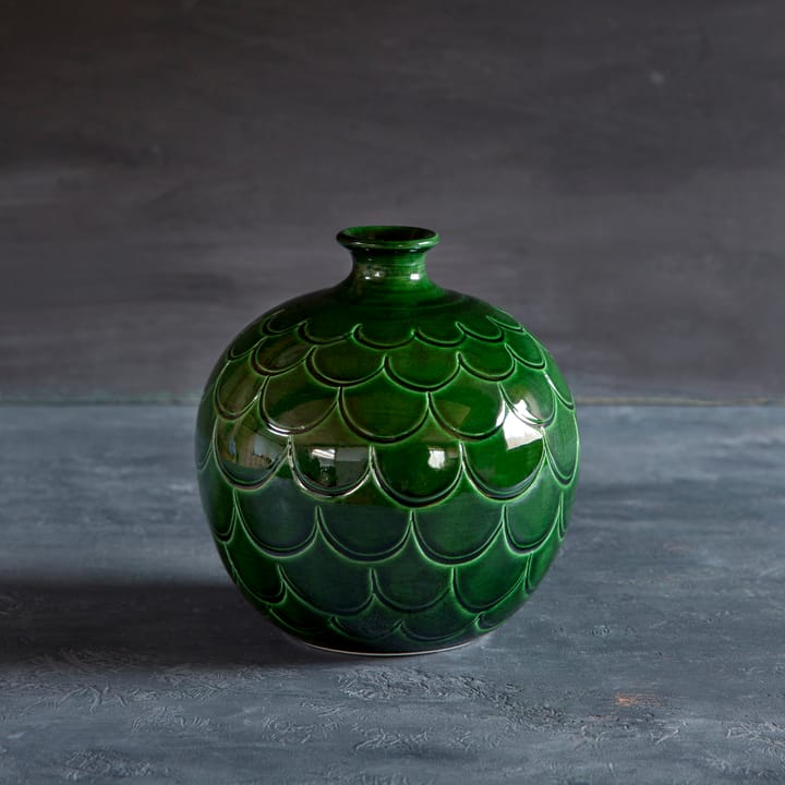 Misty vase 19 cm - Grøn - Bergs Potter